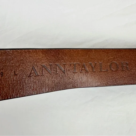 Ann Taylor Chocolate Belt with Brass Buckle - Picture 9 of 9